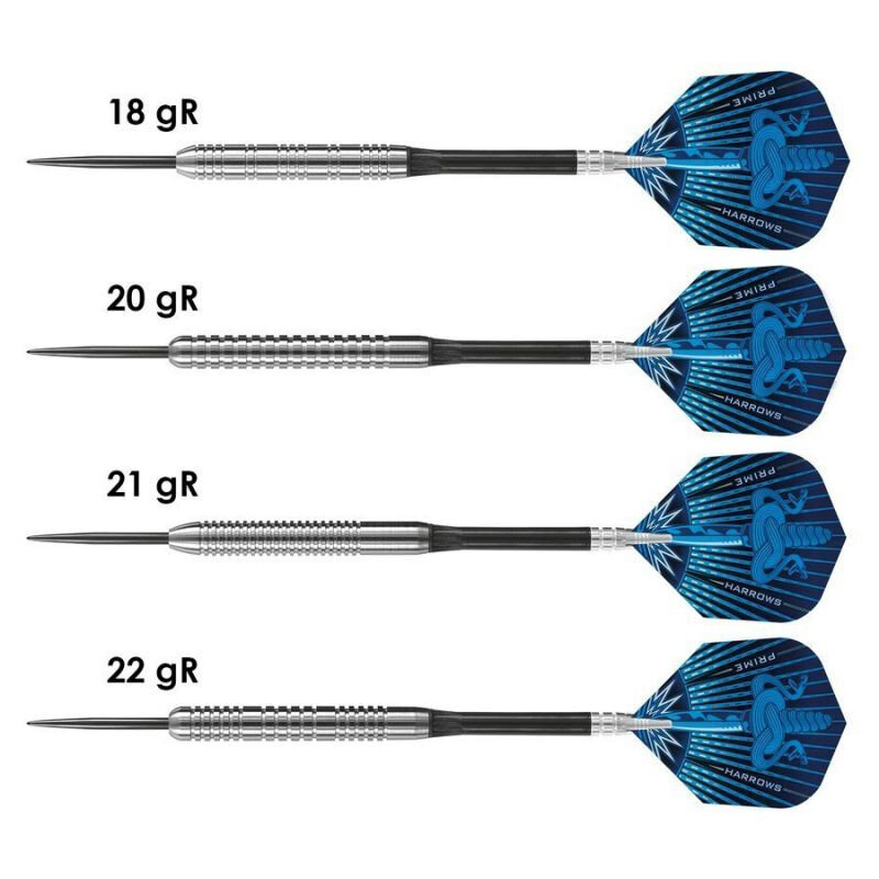 Smiginio strėlytės Harrows Assassin Darts 80% Steeltip, 3 vnt., mėlynos, pilkos цена и информация | Smiginis | pigu.lt