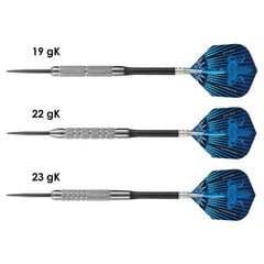 Smiginio strėlytės Harrows Assassin Darts 80% Steeltip, 3 vnt., mėlynos, pilkos kaina ir informacija | Smiginis | pigu.lt