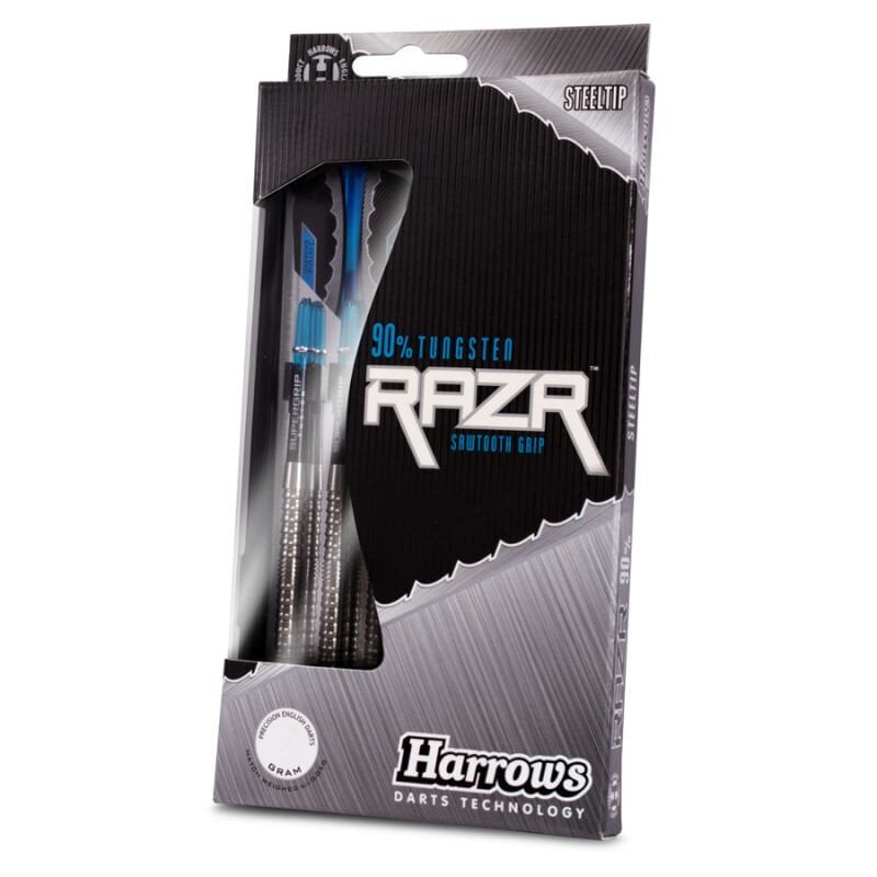 Smiginio strėlytės Harrows Razr 90% Steeltip, 3 vnt., juodos, mėlynos kaina ir informacija | Smiginis | pigu.lt