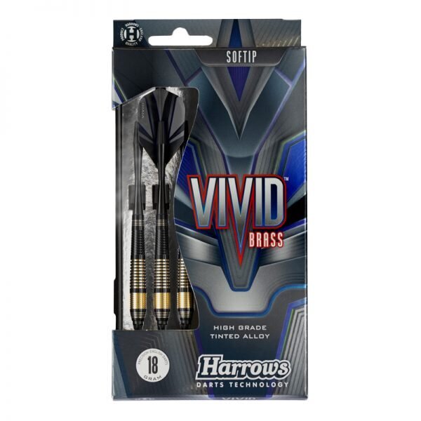 Smiginio strėlytės Harrows Vivid Softip, 18 g, 3 vnt., juodos цена и информация | Smiginis | pigu.lt