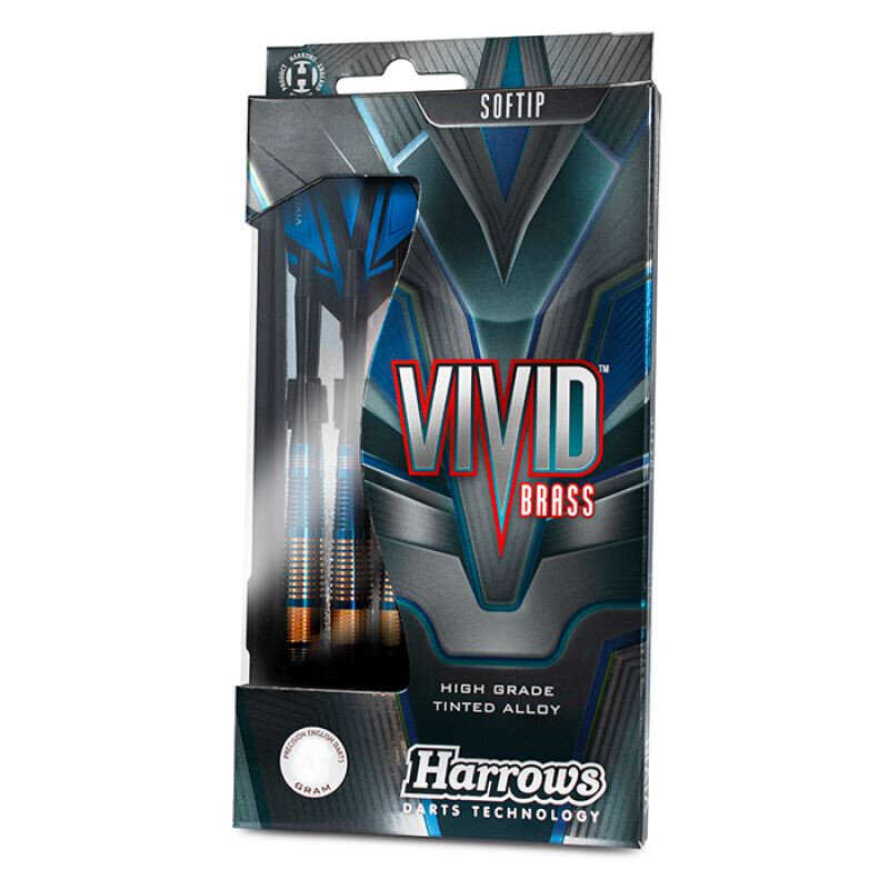 Smiginio strėlytės Harrows Vivid Softip, 18 g, 3 vnt., mėlynos kaina ir informacija | Smiginis | pigu.lt