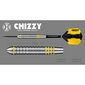 Smiginio stėlytės Harrows Chizzy Brass Steeltip, 3 vnt., juodos, geltonos kaina ir informacija | Smiginis | pigu.lt