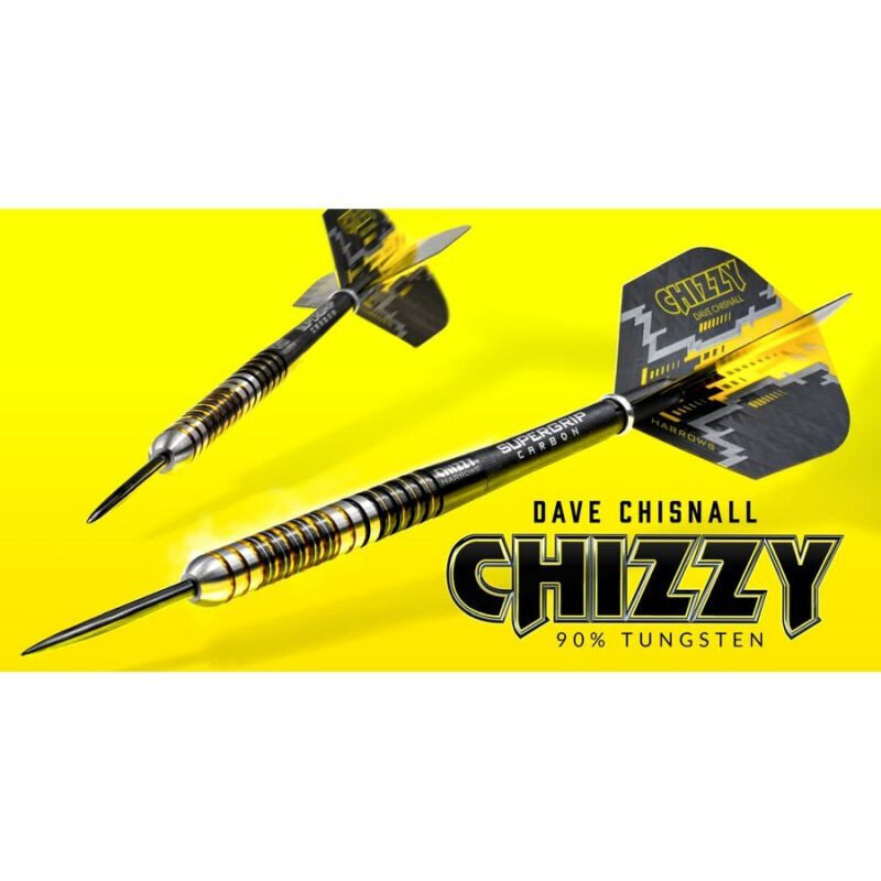 Smiginio strėlytės Harrows Chizzy Darts 90% Steeltip, 3 vnt., juodos kaina ir informacija | Smiginis | pigu.lt