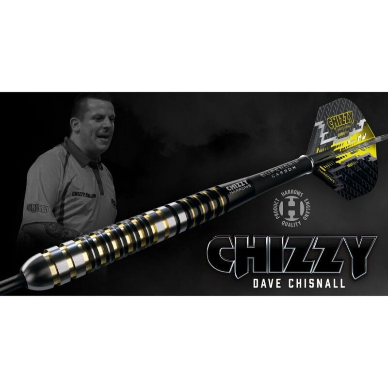 Smiginio strėlytės Harrows Chizzy Darts 90% Steeltip, 3 vnt., juodos kaina ir informacija | Smiginis | pigu.lt