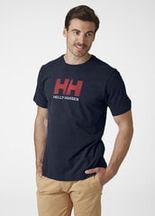 Helly Hansen мужская футболка Logo, синяя цена и информация | Футболка мужская | pigu.lt