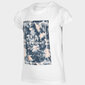 Marškinėliai mergaitėms 4F, balti kaina ir informacija | Marškinėliai mergaitėms | pigu.lt