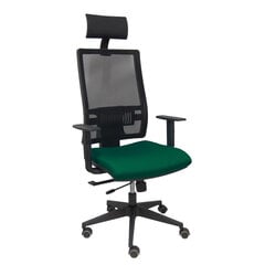 Ofiso kėdė su atrama galvai P&C Horna Traslack bali, žalia kaina ir informacija | Biuro kėdės | pigu.lt