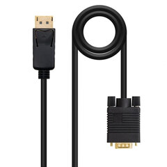 DisplayPort VGA adapteris Nanocable 10.15.4401, 1 m цена и информация | Адаптеры, USB-разветвители | pigu.lt