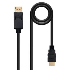 DisplayPort HDMI adapteris Nanocable 10.15.4300, 0,5 m kaina ir informacija | Adapteriai, USB šakotuvai | pigu.lt