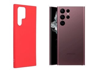 Силиконовый чехол Fusion soft matte back case для Samsung S908 Galaxy S22 Ultra, красный цена и информация | Чехлы для телефонов | pigu.lt