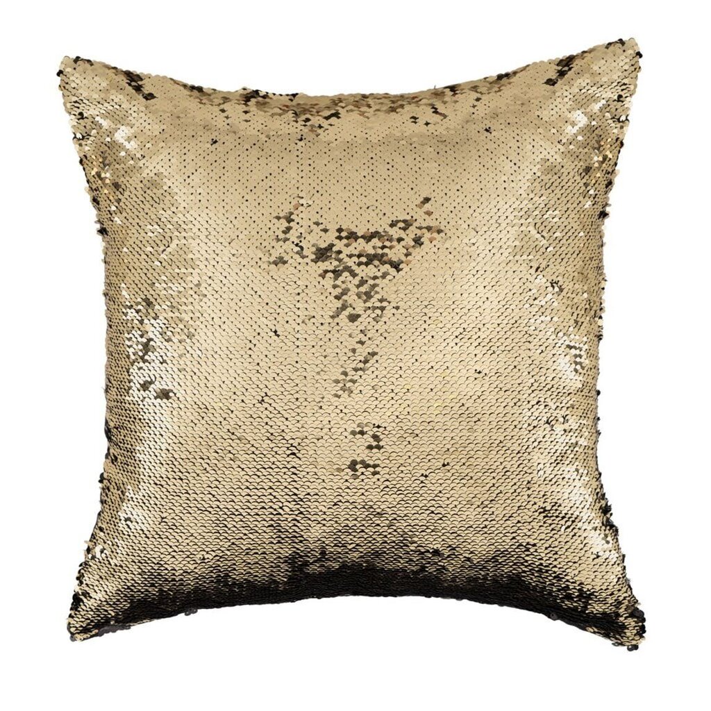 Spalvą keičianti pagalvėlė su žvyneliais Gold 40x40cm kaina ir informacija | Dekoratyvinės pagalvėlės ir užvalkalai | pigu.lt