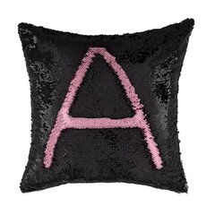 Spalvą keičianti pagalvėlė su žvyneliais Pink 40x40cm kaina ir informacija | Dekoratyvinės pagalvėlės ir užvalkalai | pigu.lt