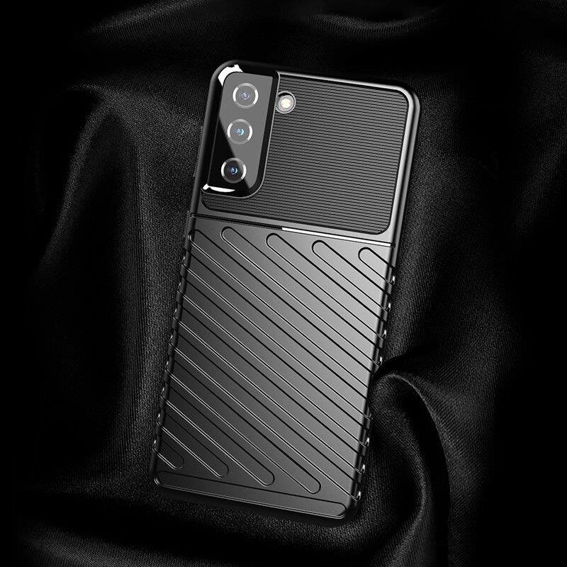 Thunder Case flexible armored cover, skirtas Samsung Galaxy S22 + (S22 Plus), mėlynas kaina ir informacija | Telefono dėklai | pigu.lt