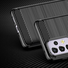 Чехол Hurtel Carbon для Samsung Galaxy A33 5G, чёрный цена и информация | Чехлы для телефонов | pigu.lt