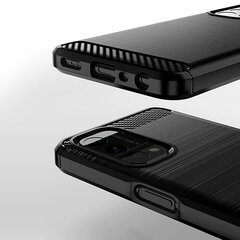 Hurtel Carbon Case skirtas OnePlus Nord N200 5G, juodas kaina ir informacija | Telefono dėklai | pigu.lt
