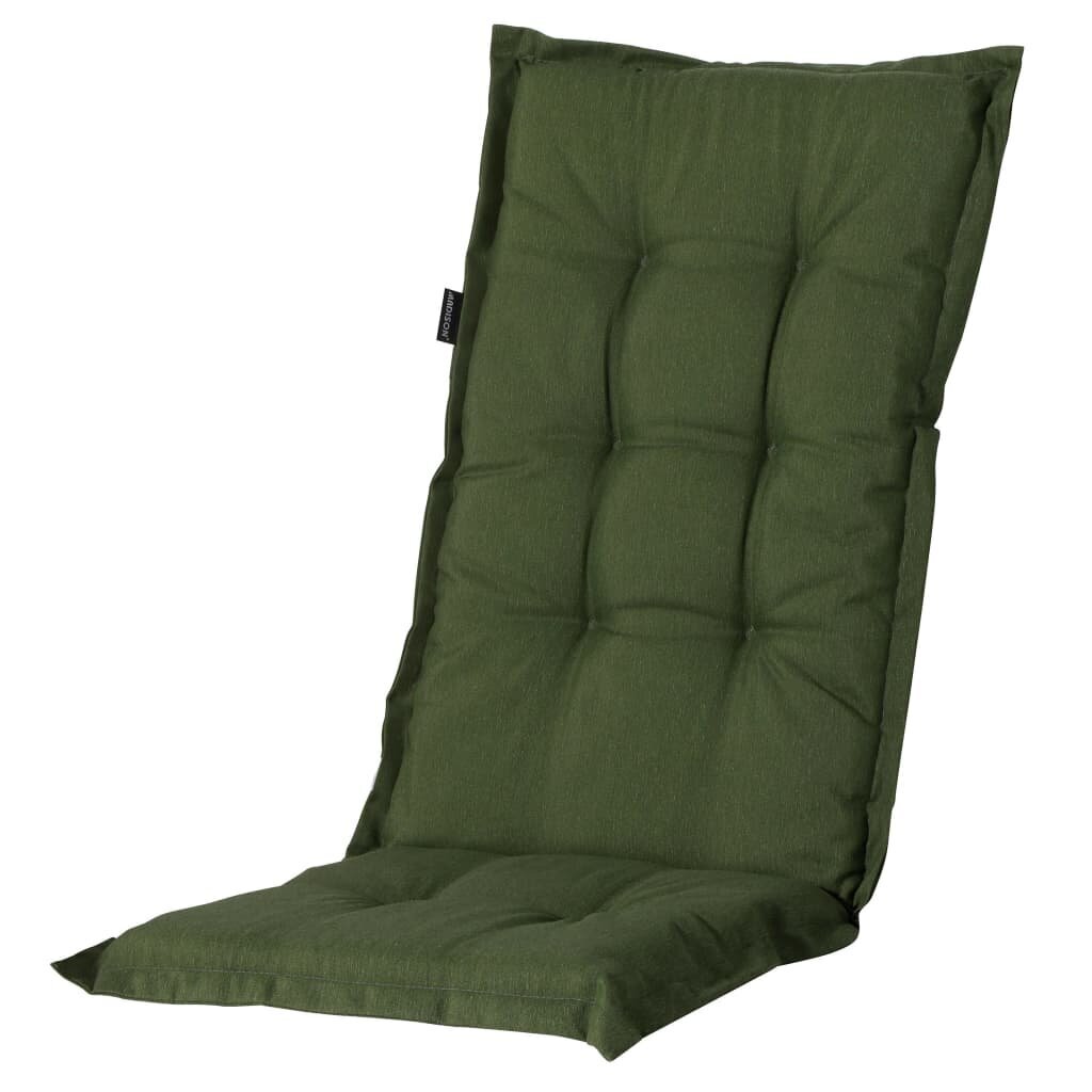 Madison Pagalvėlė kėdei su aukštu atlošu Panama, žalia, 123x50cm kaina ir informacija | Pagalvės, užvalkalai, apsaugos | pigu.lt