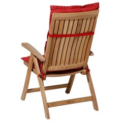 Madison Pagalvėlė kėdei su aukštu atlošu Panama, raudona, 123x50cm kaina ir informacija | Pagalvės, užvalkalai, apsaugos | pigu.lt