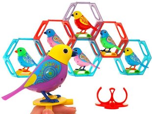 Čiulbantis, spalvingas interaktyvus paukštis su narveliu kaina ir informacija | Lavinamieji žaislai | pigu.lt