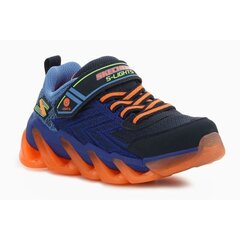 Sportiniai batai berniukams Skechers S Lights Jr 400130L-NVOR, mėlyni kaina ir informacija | Sportiniai batai vaikams | pigu.lt