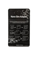 Адаптер Nano GSM0517 SIM 3 в 1, черный цена и информация | Адаптеры, USB-разветвители | pigu.lt