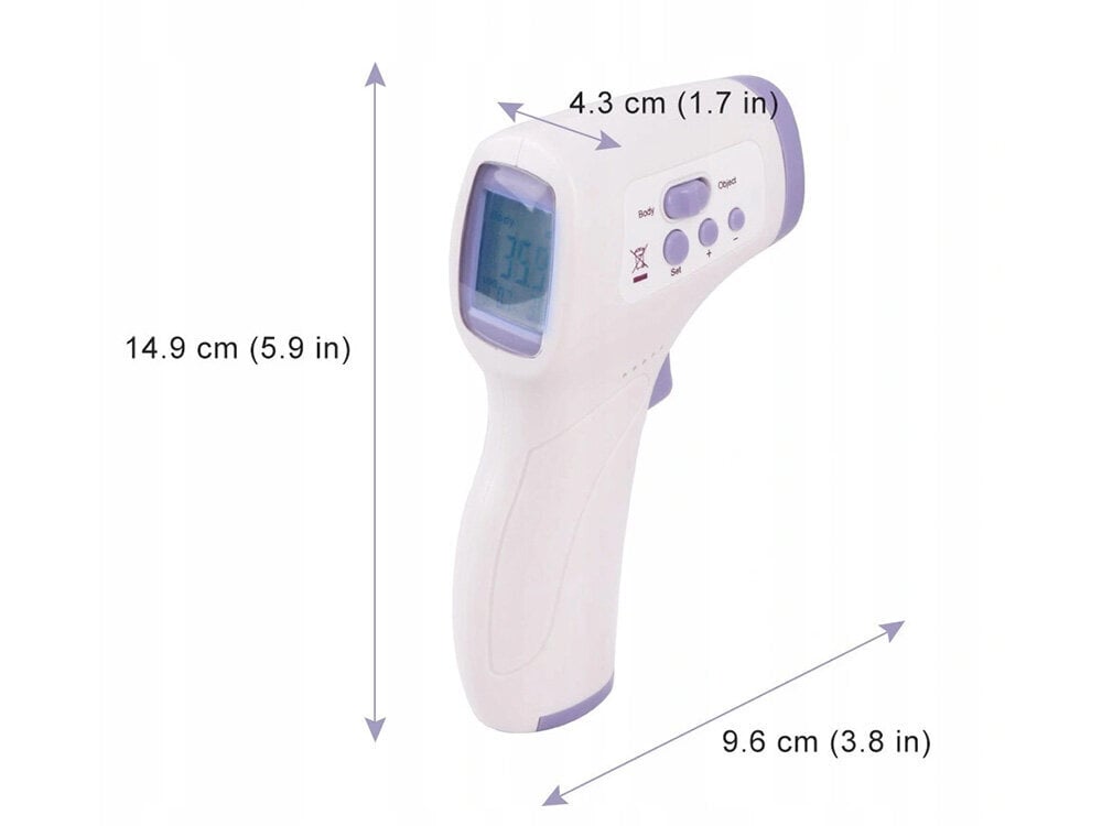 Bekontaktis infraraudonųjų spindulių termometras CK-T1501 kaina ir informacija | Termometrai | pigu.lt