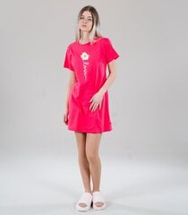 Женская ночная рубашка 580412 01, тёмно-розовая 580412*01-XL цена и информация | Женские пижамы, ночнушки | pigu.lt