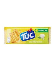 Krekeriai TUC su grietine ir svogūnais, 100 g kaina ir informacija | Užkandžiai, traškučiai | pigu.lt