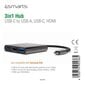 4smarts Multimedia adapteris USB-C to USB / HDMI / USB-C kaina ir informacija | Adapteriai, USB šakotuvai | pigu.lt