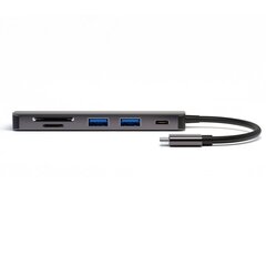 Картридер 4smarts USB-C Hub 6in1 / USB 3.0 x2 / USB-C / HDMI / SD / TF цена и информация | Адаптеры, USB-разветвители | pigu.lt