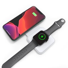 Беспроводная зарядка смартфона 4smarts Wireless Charger / Apple Watch / USB-C / 15Вт / LED цена и информация | Зарядные устройства для телефонов | pigu.lt