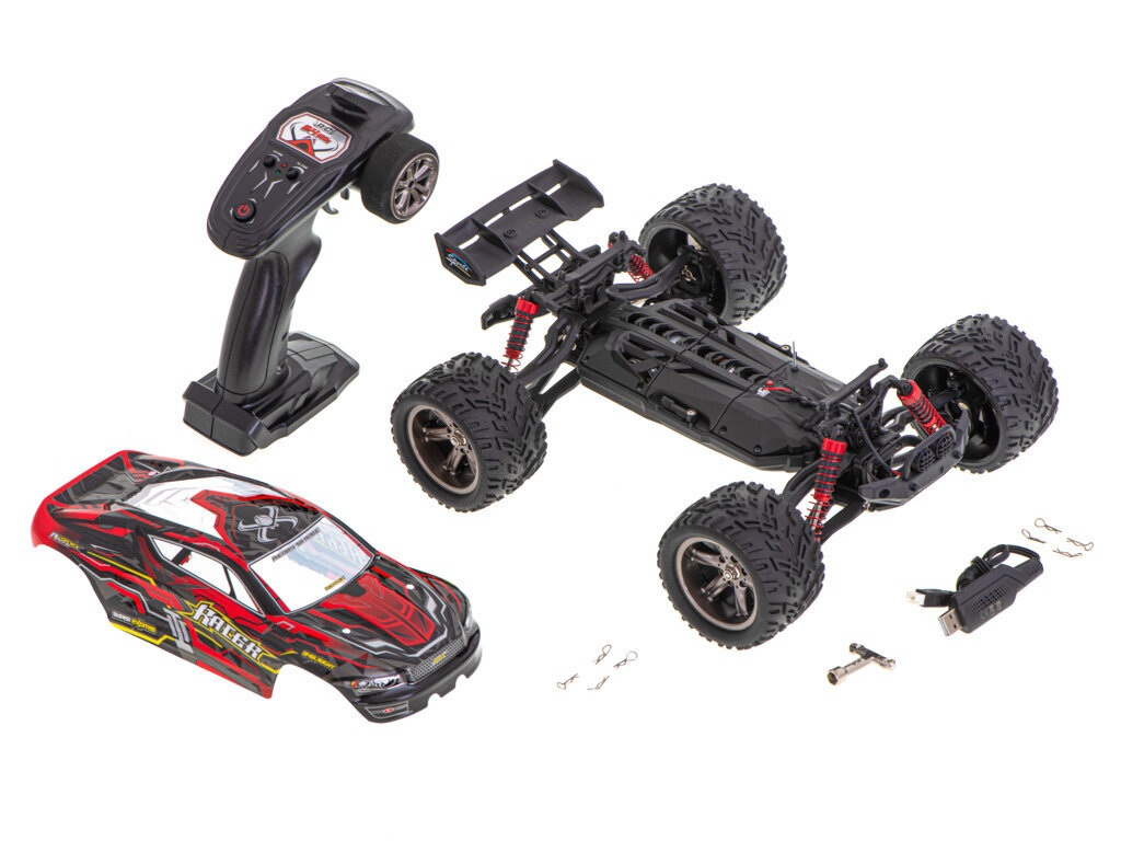 RC automobilis monster truck 1:12 2.4GHZ X9116, raudonas kaina ir informacija | Žaislai berniukams | pigu.lt