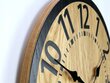 Sieninis ąžuolinis laikrodis ModernClock 33cm kaina ir informacija | Laikrodžiai | pigu.lt