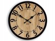 Sieninis ąžuolinis laikrodis ModernClock 33cm kaina ir informacija | Laikrodžiai | pigu.lt