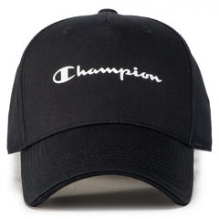 Спортивная кепка Champion Script Logo, чёрная S6438326 цена и информация | Мужские шарфы, шапки, перчатки | pigu.lt