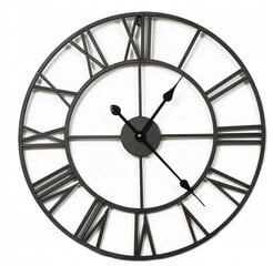 Didelis metalinis sieninis laikrodis 60 cm su tyliu mechanizmu kaina ir informacija | Laikrodžiai | pigu.lt