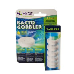 Bacto Gobbler tabletės Kanalizacijai, 6vnt kaina ir informacija | Mikroorganizmai, bakterijos | pigu.lt