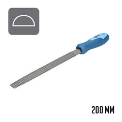 Половина тростника рашпиля Ferrestock, 200 мм цена и информация | Механические инструменты | pigu.lt