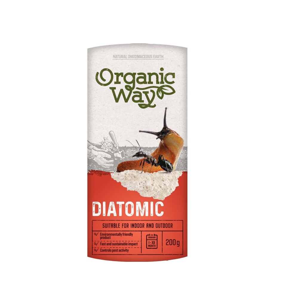 Natūrali diatominė žemė Organic Way Diatomic, 200 g цена и информация | Skystos trąšos | pigu.lt