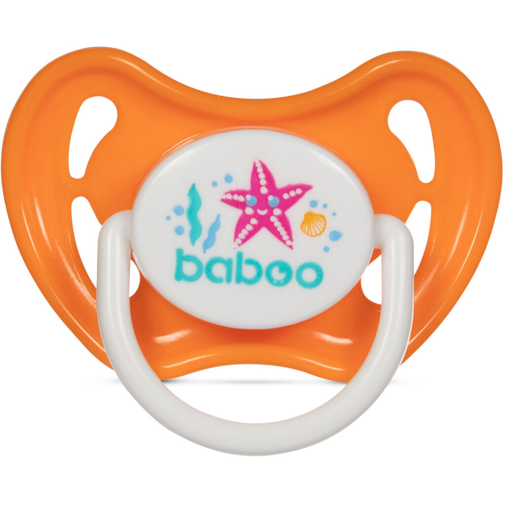 Baboo silikoninis simetrinis čiulptukas, 6+ mėn, Sealife цена и информация | Čiulptukai | pigu.lt