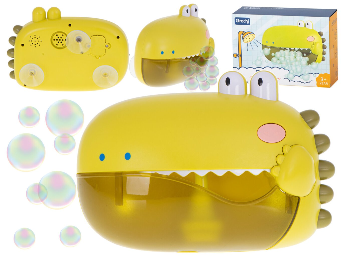 Žaislinis burbulus gaminantis krokodilas kaina ir informacija | Žaislai kūdikiams | pigu.lt