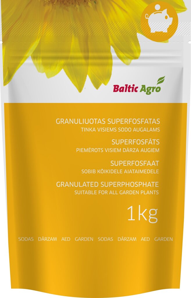 Baltic Agro Granuliuotas superfosfatas, 1 kg цена и информация | Birios trąšos | pigu.lt