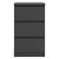 Komoda Aatrium Naia, 40,2x70,1x50 cm, juoda kaina ir informacija | Komodos | pigu.lt