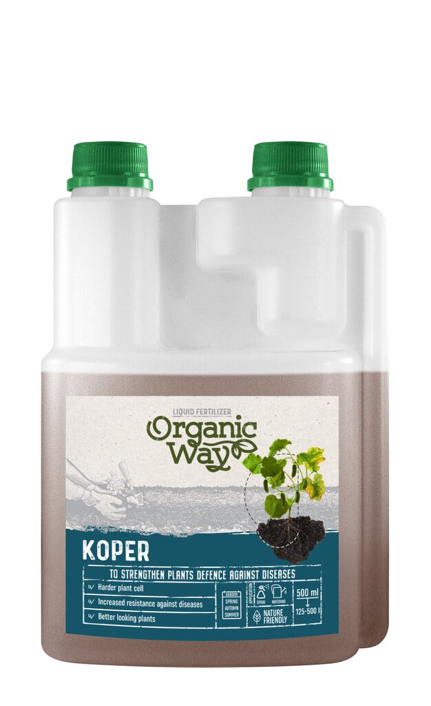 Vario trąšos Organic Way Koper, 500 ml kaina ir informacija | Augalų priežiūros priemonės | pigu.lt