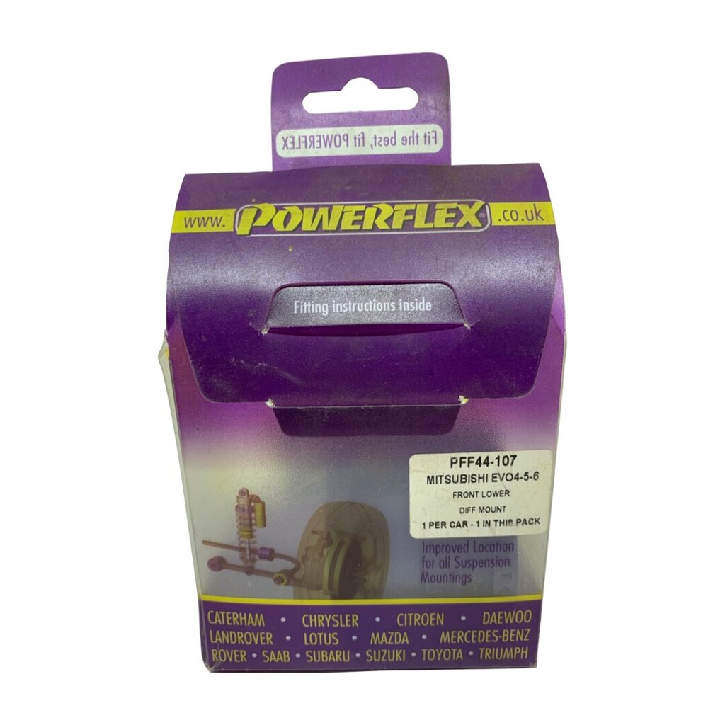 Powerflex diferecialo tvirtinimas Mitshubishi Evo 4/5/6 kaina ir informacija | Pakabos dalys | pigu.lt