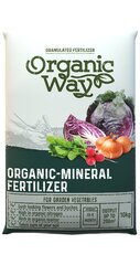 Organinės - Mineralinės šiltnamiui ir daržui trąšos Organic Way 10 kg цена и информация | Рассыпчатые удобрения | pigu.lt