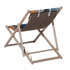 Medinė Paplūdimio Kėdė Chilc220 Geltona kaina ir informacija | Lauko kėdės, foteliai, pufai | pigu.lt