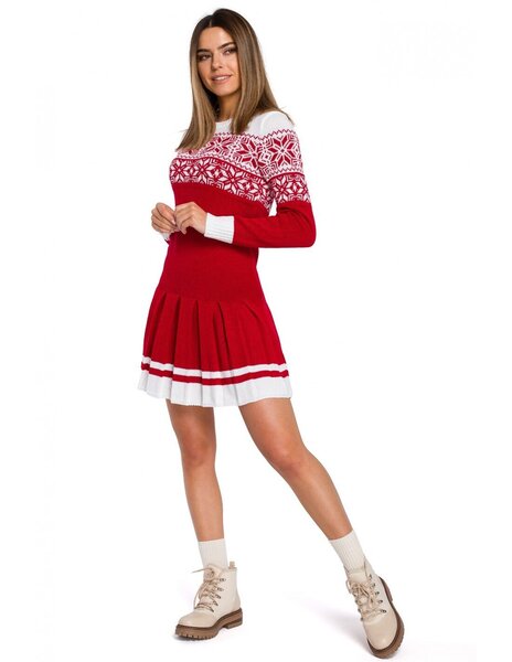 Kalėdinė suknelė moterims Moe MXS01, raudona, Universalus kaina | pigu.lt
