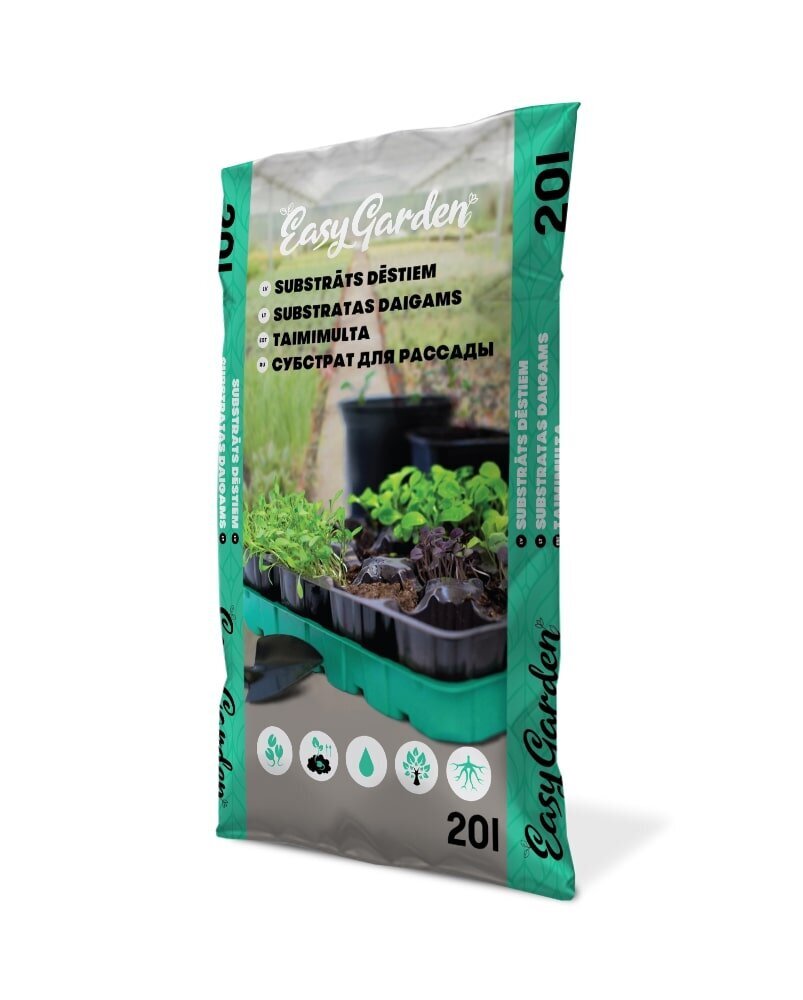 Substratas daigams Easy Garden, 20 l цена и информация | Gruntas, žemė, durpės, kompostas | pigu.lt