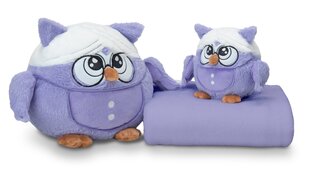Dormeo pagalvėlės ir užkloto rinkinys Pelėda Senelė kaina ir informacija | Minkšti (pliušiniai) žaislai | pigu.lt