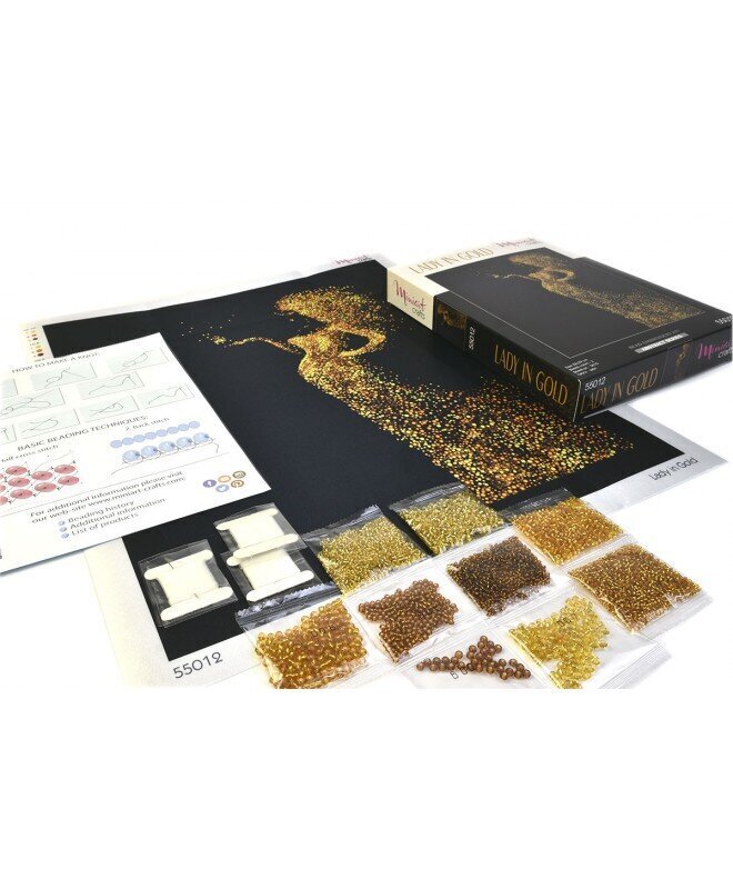 Siuvinėjimo biseriu rinkinys MiniArt Crafts Lady in Gold цена и информация | Siuvinėjimo priemonės | pigu.lt